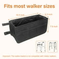 thumbnail image 3 of TONINT Walker Basket Walker Bag Water Cup Holder.Walker Basket for Foldable Walker,Storage Bag Strap Attachment Organizer Pouch with Cup Holder and Dustproof Lids, 3 of 7