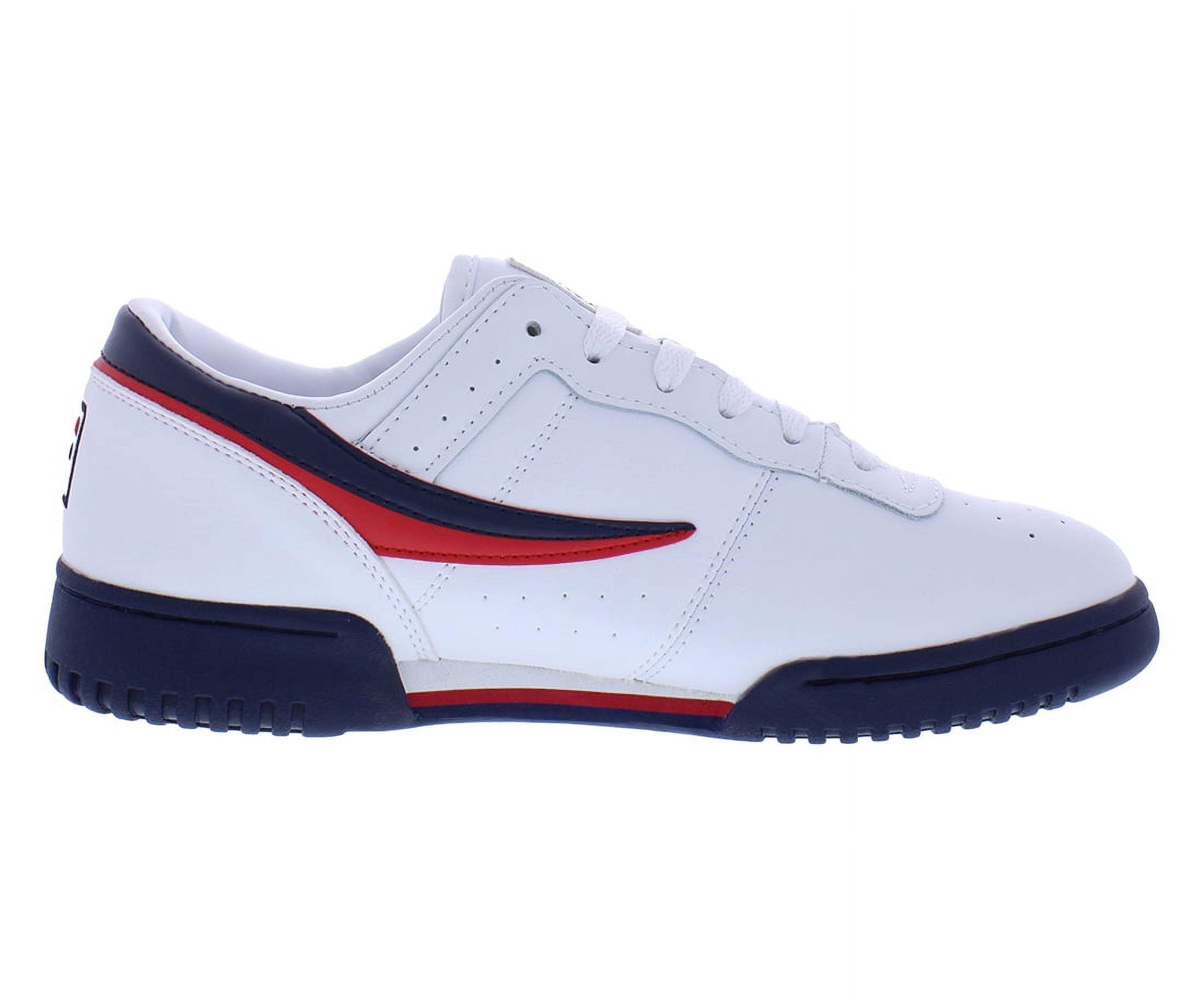 Zapatos Planos Fila Original Fitness Con Logo Tape Para Hombre Blanco,  Azul Marino Y Rojo