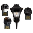 thumbnail image 3 of Lámpara de Pared exterior LámparaYa IP44 2 pack acabado negro 1 luz E27 40W, 3 of 7