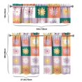 thumbnail image 5 of Vintage Wildflower Curtains 36 Inch - 3 Panel Rustic Farmhouse Kitchen Set with Blooming Botanicals, Boho Chic Rod Pocket Design for Country Style, 5 of 5