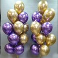thumbnail image 2 of 20pcs 5/10/18 Pulgadas Metal Cromo Oro Rosa Globos De Látex Púrpura Decoración De Fiesta De Cumpleaños Boda Año Nuevo Decoraciones, 2 of 4