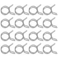 thumbnail image 1 of 100pcs Irrigation Hose Clamp Garden Hose Clamps Stainless Steel Hose Pipe Clips, 1 of 8