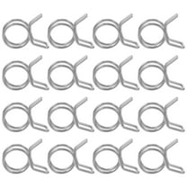 BESTYASH 100Pcs Stainless Steel Double Hose Clamps for Irrigation and Secure Tube Fittings