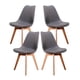 thumbnail image 1 of Sillas Tulip tipo Eames Mirel 4 Piezas Grises, 1 of 8