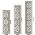 thumbnail image 4 of Findosom 2'x10' Runner Rugs for Hallway Machine Washable Runners Rug,Vintage Runner Rug Non Slip Kitchen Runner Rug Medallion Carpet Runner for Bedroom Laundry Entrance,Gray, 4 of 10