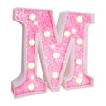 thumbnail image 5 of Tnobhg LED Letter Light Glitter Alphabet Sign with Hanging Hole Night Light Party Wedding Home Decoration LED Light, 5 of 8