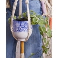 thumbnail image 3 of PILLOWPIA Trina Macrame Plant Hanger, Rope – 100% Cotton Rope, 55" Length, Holds Up to 10" Planter, 1-Pack Indoor/Outdoor Hanging Holder, 3 of 8