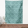 thumbnail image 3 of Ambesonne Shells Fabric by the Yard Upholstery, Marine Concept Elements, 10 Yards, Turquoise and Teal, 3 of 4