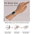 thumbnail image 7 of Wearlizer Metal Band Compatible with Samsung Galaxy Watch 9/8 40mm 44mm & Watch 8 Classic 46mm, Stainless Steel Chain Bracelet Band for Women, Dressy No Gap Adjustable Link Strap, 7 of 7