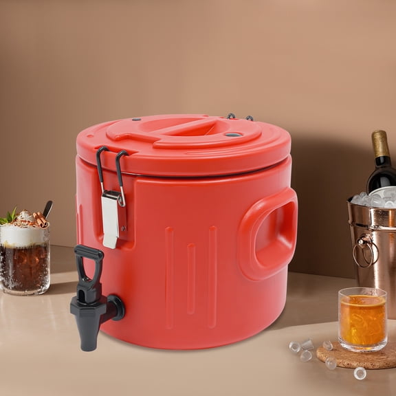 Red Insulated Beverage Containers Insulated Beverage Cooler Insulated Bucket 10L