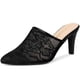 thumbnail image 2 of Sandalias de tacón de aguja con puntera en punta para mujer Negro 39, 2 of 5