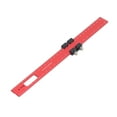 thumbnail image 2 of Woodworking Pocket Ruler, Aluminum Alloy Rust Proof Red Black Sturdy 300mm Slide Stop Marking Ruler  for Product Design, 2 of 8