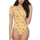 thumbnail image 1 of Fotbe Autumn Fall Yellow Leaves Body de Mujer con Cuello Redondo y Mangas Cortas, Sin Mangas Ajustado, Suave, Cómodo y Básico-Small, 1 of 7
