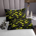 thumbnail image 3 of Erosebridal Stereoscopic Triangle Coverlet Set King,Gradien Geometric Bedding Set,Neon Decor,Ultra Soft,3 Pieces, 3 of 5