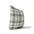 thumbnail image 3 of Gen Plaid Tan Charcoal Throw Pillow, 3 of 4