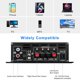 thumbnail image 4 of Amplificador Estéreo HiFi AK-380 de 800W (400W+400W) con Bluetooth 5.0, USB, SD y Radio FM - Receptor de Audio de 2 Canales con Pantalla LCD y Fuente de 12V para Coche, Hogar y Fiestas, 4 of 6