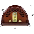 thumbnail image 4 of ClearClick Radio AM/FM clásica vintage estilo retro con Bluetooth - Exterior de madera hecho a mano, 4 of 5