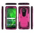 thumbnail image 5 of Goldcherry For Motorola Moto G6 Case,Triple Protection Heavy Duty Rugged Armor Shockproof Full Body Protective Case with Belt Rotating Clip & Kickstand & for Motorola Moto G6 2018(Pink), 5 of 7