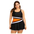 thumbnail image 1 of Two Piece Women‘s Plus Size Tankini Swimsuits Blouson Swim Tank Top With Shorts Modest Bathing Suits, 1 of 9