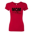 thumbnail image 2 of Wild Bobby, Mom Mode All Day Everyday Mother's Day Womens Slim Fit Junior Tee, Red, Large, 2 of 6