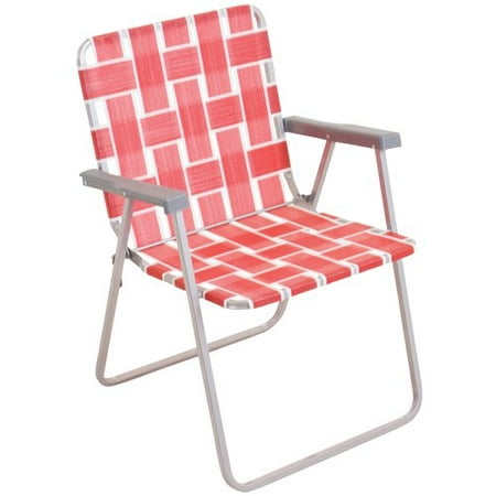 Mainstays Classic Folding Web Chair, Red - Walmart.com