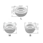 Replacement Earbud Tips Covers for AirPods Pro & Airpod Pro 2 - Small, Medium and Large (White)