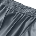 thumbnail image 6 of Besolor Running Shorts for Men Lightweight Quick Dry Athletic Workout Elastic Waist Drawstring Shorts with Zipper Pockets(X-Large,Gray), 6 of 7