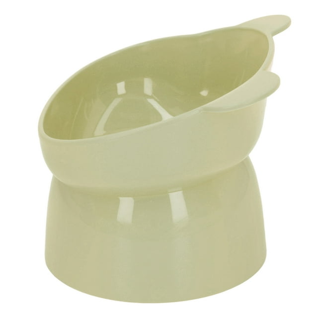 Raised Cat Food Bowl, PP Slanted High Foot Cat Bowl With Delicate Design, Multipurpose Elevated Pet Bowl Easy To Clean For Cat Small Dogs, Dishwasher And Microwave Safe
