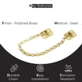 thumbnail image 3 of Deltana TC82U3 Transom Chain 12" Long; Bright Brass Finish, 3 of 5