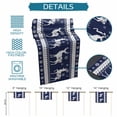 thumbnail image 6 of Christmas Elk Table Runner 72 Inches Long Farmhouse Dress Scarves, Xmas Snowflakes Vintage Navy Blue Geometric Art Dining Tablerunner for Coffee Table/Kitchen Island/Party Décor, 13" x 72", 6 of 8