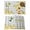 Light Gray, variant on Forsythia Flowers Placemats Set of 6, Spring Yellow Floral Hummingbird Blue Plaid Placemats for Dining Table, Place Mats for Kitchen Tabletop, Waterproof Wipeable Dining Table Mats Set