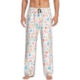 thumbnail image 2 of Picia Happy Easter Mens Soft Woven Cotton Elastic Waistband Sleep Pajama Pant Lounge Sleep Pant With Pockets And Drawstring-XX-Large, 2 of 9