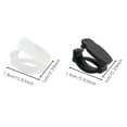 thumbnail image 3 of 200pcs Black&White Shoelace Buckle Sneaker Decoration, Plastic Shoe Clips Charm Shoe Connector For Sticking Trinkets DIY Shoe Accessories 16*10mm, 3 of 3