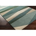 thumbnail image 6 of Hauteloom Jarratt Wool Living Room, Bedroom Area Rug - Modern - Green, Beige - 8' x 10'-Kidney, 6 of 9