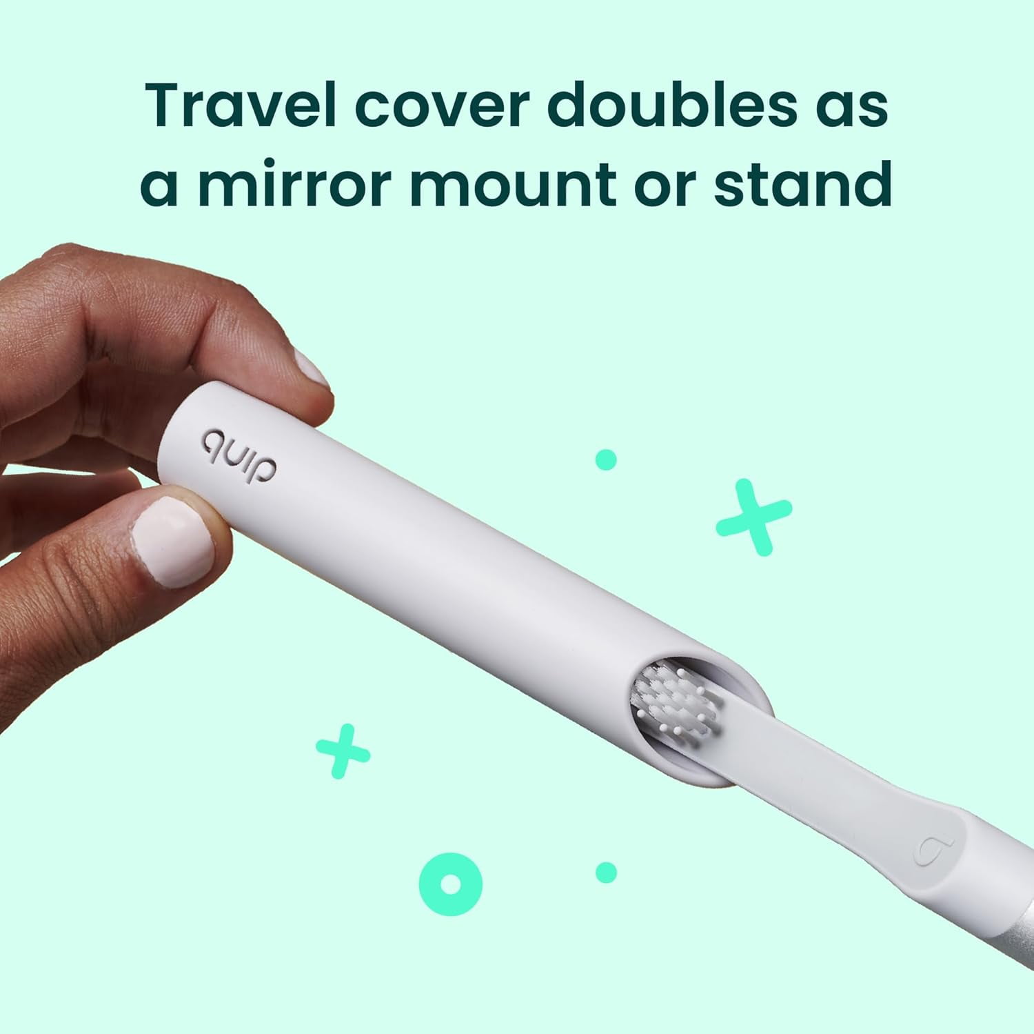 quip Sonic Battery Electric Toothbrush, Slate Metal