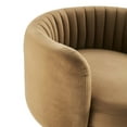 thumbnail image 4 of Embrace Tufted Performance Velvet Performance Velvet Swivel Chair, 4 of 7