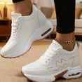thumbnail image 5 of Women's Platform Sneakers Wedges  Lace Up Shoes Increase Fashion Sneakers for Womens Girls, 5 of 6