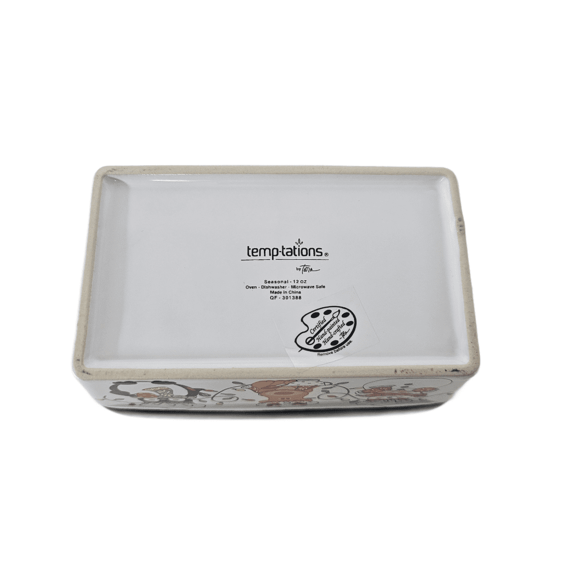 Temptations by Tara Whimsical Chef Friends Mini Loaf Pan Holiday Bakeware 12 oz (Black)