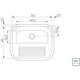 thumbnail image 2 of Lavadero Tramontina De Empotrar Acero Inoxidable 34 L 50X40 cm 94400107, 2 of 3