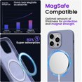 thumbnail image 4 of Magnetic Case for iPhone 14 Pro Case [Compatible with MagSafe] with Screen Protector, Liquid Silicone 3 Layers Full Covered Gel Rubber Shockproof Protective Case Cover 6.1 inch-Lavender Grey, 4 of 12