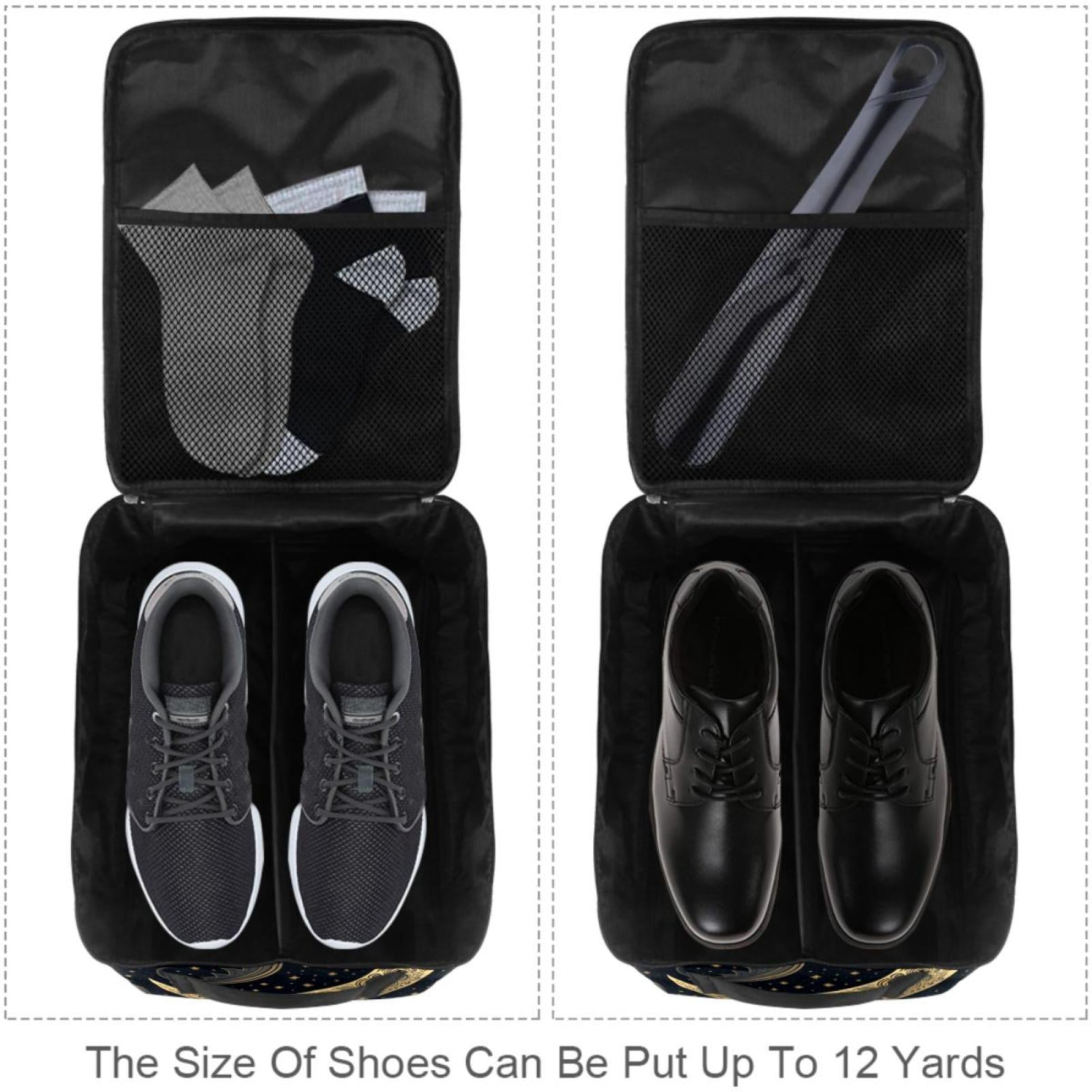 New Moon Symbol Polyester Shoe Boxes - Storage Solution for Shoes - 23x31cm/9x12in Size - Durable & Convenient Organizer for Your Footwear Collection!