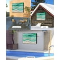 thumbnail image 4 of Green Coastal Outdoor TV Cover 48-50 Inch Weatherproof, Summer Beach Nautical Abstract Art Outdoor TV Covers, Waterproof TV Covers for Outside TV, 4 of 7