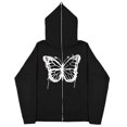 thumbnail image 4 of 2023 Sudaderas con estampado de mariposas oscuras europeas y americanas para hombres y mujeres, sudaderas con capucha góticas para parejas, sudaderas con cremallera de gran tamaño Harajuku, 4 of 4
