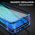 thumbnail image 2 of 360 Magnetic Adsorption Metal Case For Xiaomi Redmi Note 9 8 7 K20 Pro 8T 9A 8A Mi Note 10 Lite Poco X3NFC F1 F2 Pro Glass Cover, 2 of 7