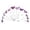 Purple, variant on Outdoor Garden Art Flower Stakes 12Pcs Pot Planter Bed Yard Home, 2.36~4.72 inch, Red