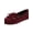 Wine, variant on Women's Suede Tassel Bow Moc Toe Loafers,Slip On Comfort Flat Sole Classic Casual Shoes for Office Work Business