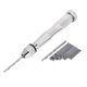 thumbnail image 1 of Silver Color 0.3mm-3.6mm Grasp Range Chuck Hand Twist Drill With 25HHS Drill Bits Wood Drilling, 1 of 5