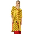thumbnail image 1 of Bimba Tunique Asymétrique en Coton Imprimée Traditionnelle Kurta Kurti Ethnique Indienne pour Femmes, 1 of 6