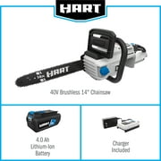 HART 40V Cordless Brushless 14 inch Chainsaw Kit (1) 4.0Ah Lithium-Ion Battery
