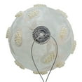 thumbnail image 4 of Kurt Adler 80MM Glass White Pearl 6-Piece Ball Ornament Set, 4 of 4